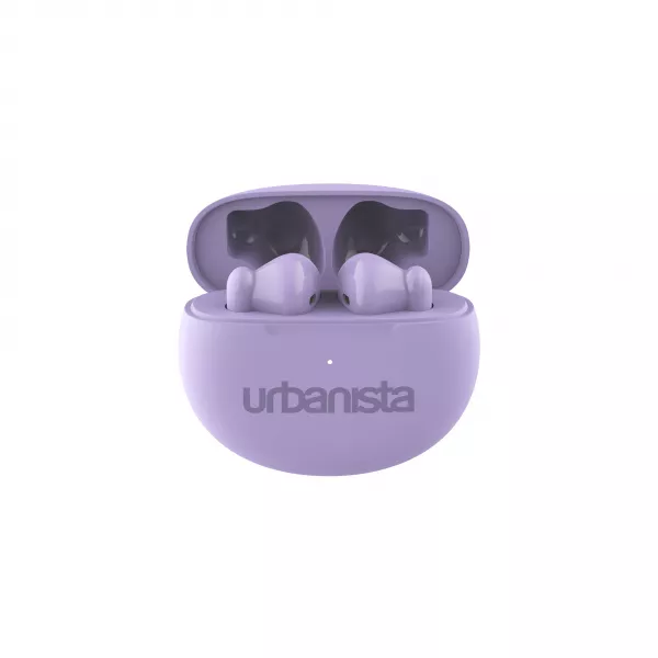 Casti audio Urbanista Austin, True Wireless, Bluetooth 5.3, Microfon, control tactil, IPX4, redare pana la 5 ore, incarcare USB-C, mov