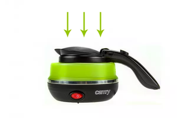 Fierbator de apa portabil Camry CR 1265, 750 W, 0.5L, Silicon, verde