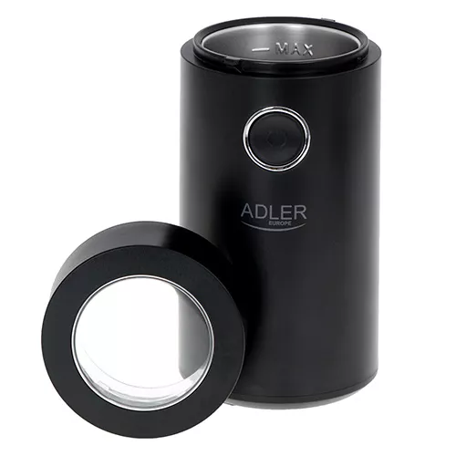 Rasnita de cafea Adler AD 4446bs, 150 W, 75 g, negru/argintiu