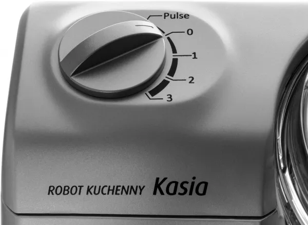 Robot de bucatarie MPM KASIA MRK-12, 800W, 3 trepte de viteza, functie PULSE, taiere, amestecare, feliere, sfaramare, tocare, argintiu