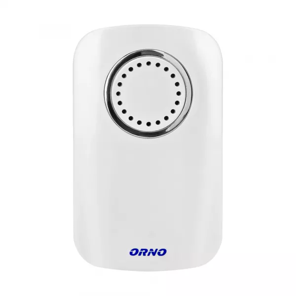 Sonerie wireless ERATO AC ORNO OR-DB-AX-151, alimentare la retea, IP44, 100 m, 32 sonerii, buton impermeabil, control volum, alb