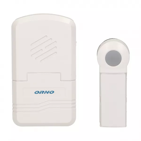 Sonerie wireless ORNO DISCO DC OR-DB-KH-122, conectare automata, IP44, 1 ton, 60-80 dB, 70 m, alb