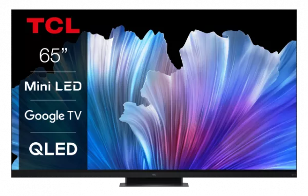 Televizor TCL MiniLed 65C935, 164 cm, Smart Google TV, 4K Ultra HD, 144hz, Clasa G