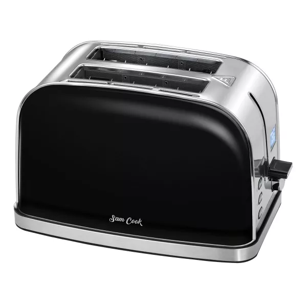 Prajitor de paine SAM COOK PSC-60/B, 950W, 8 niveluri de prajire, ecran LCD, functie de prajire, dezghetare, incalzire, negru