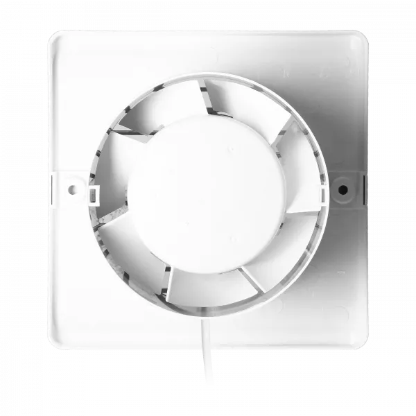 Ventilator baie VIRONE BF-100/PS, 8 W, 93 m³/h, 2400 rpm, 100 mm, montare in perete, silentios, cablu cu intrerupator, alb