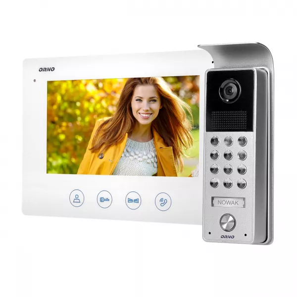 Videointerfon pentru o familie CERES ORNO OR-VID-ME-1056/W, color, monitor ultra-plat LCD 7