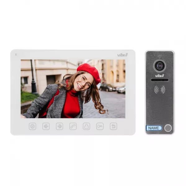 Videointerfon pentru o familie Vibell NOVEO ORNO OR-VID-EX-1057/W, color, monitor plat LCD 7