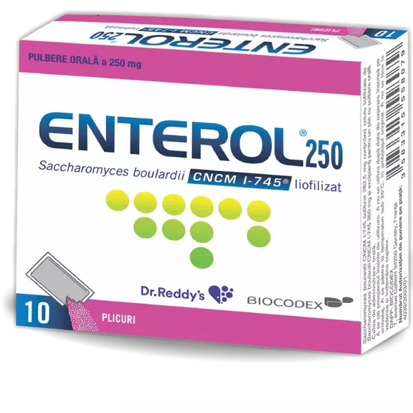 Enterol 250 mg, 10 plicuri, Dr. Reddys |CrinFarm