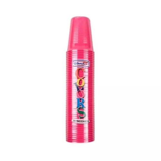 Pahare plastic SET PAHARE PLASTIC FUCSIA 200ML 50BUC 8005090