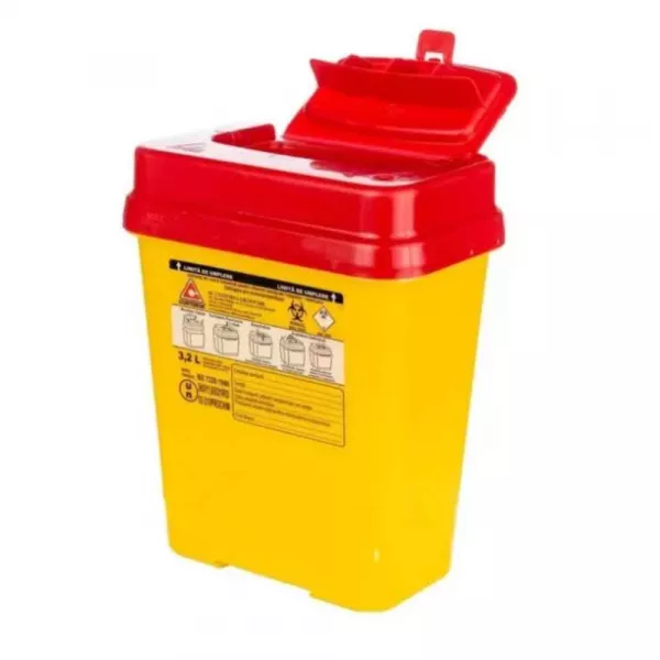 Recipient ROTUND din plastic colectare intepatoare si taieto...
