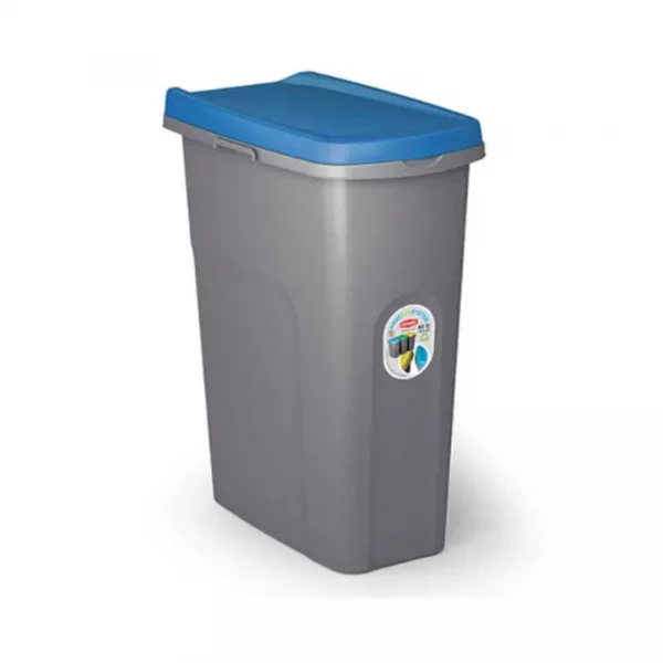 Cos gunoi modular PVC 40L colectare selectiva ALBASTRU - pr...