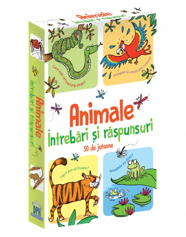 Animale - Intrebari si raspunsuri - 50 de Jetoane - -Editur...
