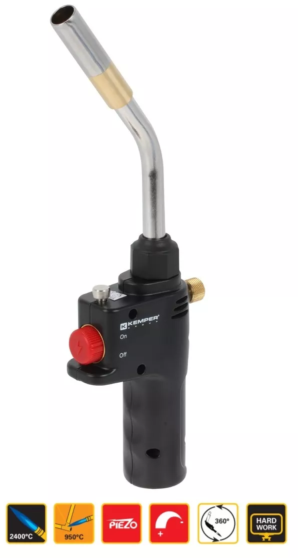 Arzator profesional piezo Turbo Kemap valva CGA600- Einstal.ro
