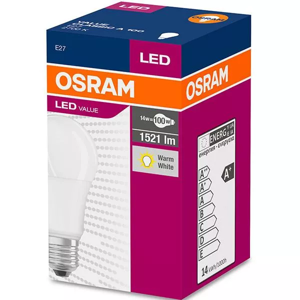 Bec LED E27 13W 1521lm 2700k lumina calda OSRAM