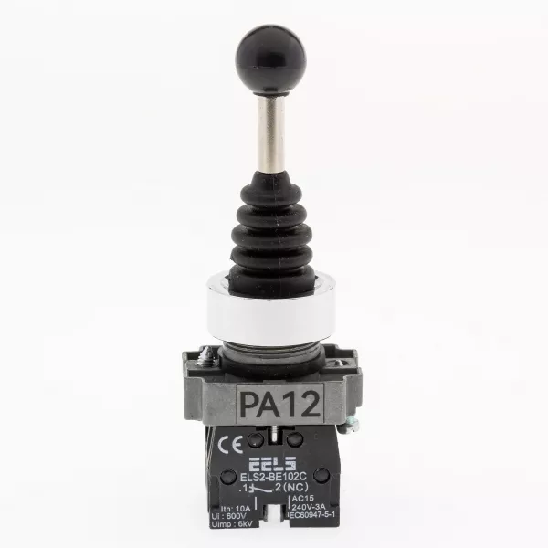 Buton tip Joystick 2 pozitii cu retinere ELS2-PA12 2xNC, 3A/240V AC