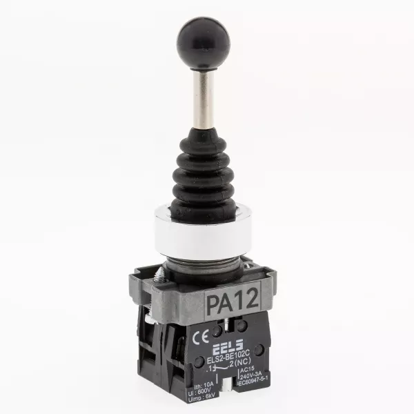 Buton tip Joystick 2 pozitii cu retinere ELS2-PA12 2xNC, 3A/240V AC