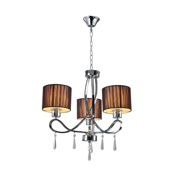 CANDELABRU LILLY  3XE27 CROM D550X540mm