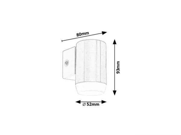 Aplica exterior Catania crom satin LED 8936| inclus timbru verde 0.45lei