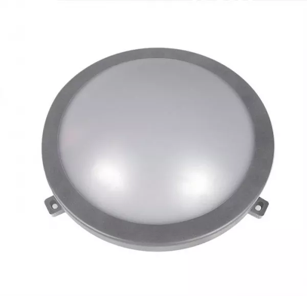 Aplica exterior rotunda alb cu led 15W lumina alba 230V - IP64