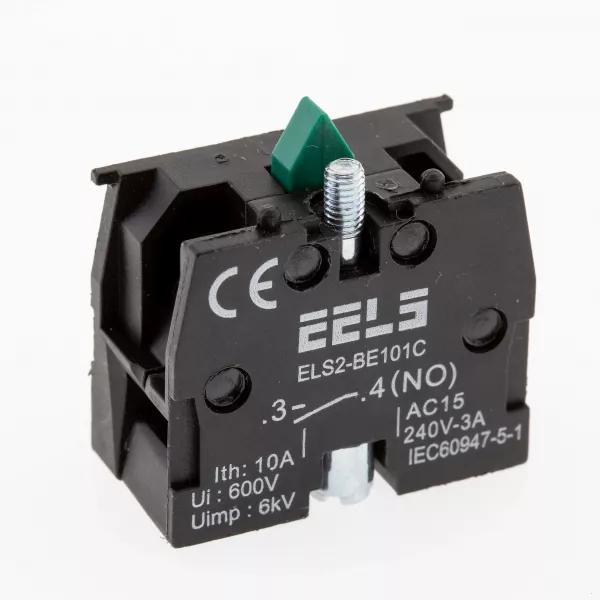 Element de contact pentru butoane ELS2-BE101C 1NO, 3A/240V AC