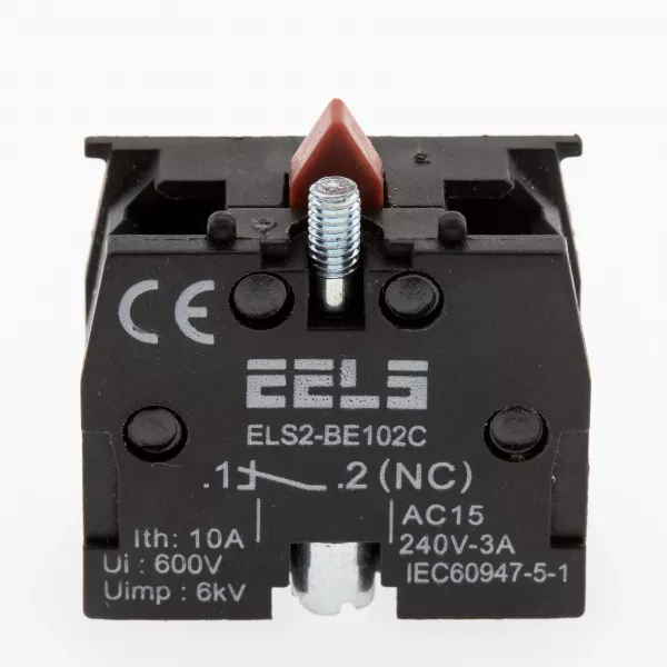 Element de contact pentru butoane ELS2-BE102C 1NC, 3A/240V AC