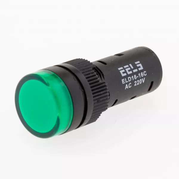 Lampa led prezenta tensiune Ø16mm ELD16-16C verde 220V AC