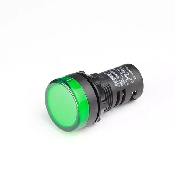 LAMPA  PANOU o22 110V AC/DC LED VERDE