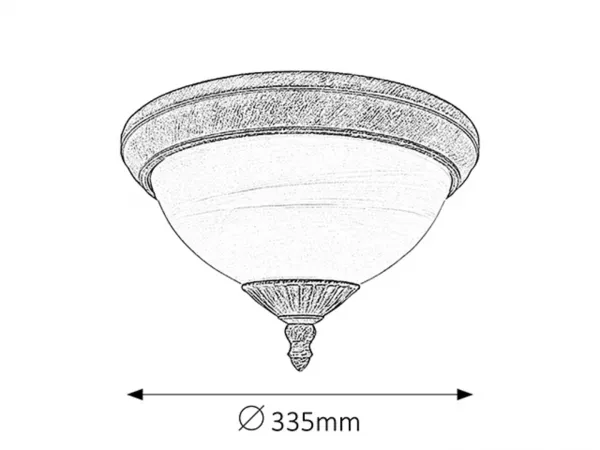 Lampa exterior madrid antic auriu 8377 | inclus timbru  verde 0.45lei