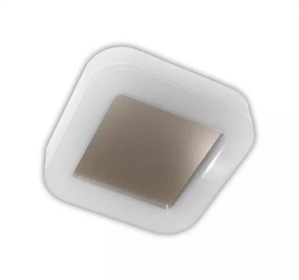 plafoniera patrata alba & oglinda cu led 15W lumina alba - IP64