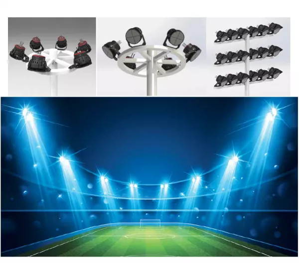 PROIECTOR STADION PROFESIONAL DE MARE PUTERE 1000W 130000lm 6500K CW 865 15° / 20° / 25° / 40°  100~277V/240~480V AC IP66