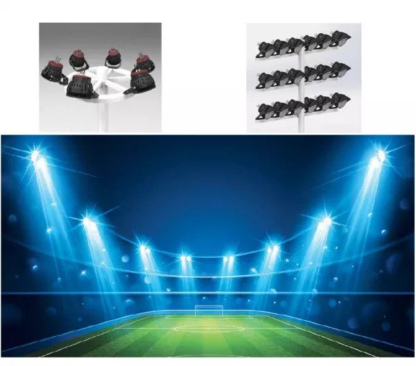 PROIECTOR STADION PROFESIONAL DE MARE PUTERE 500W 65000lm 5000K CW 850 30° / 40° / 60°  100~277V/240~480V AC IP66