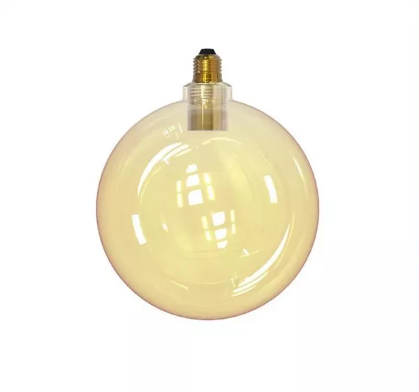 Sticla ornamentala "BALL" auriu cu dulie adaptor E27