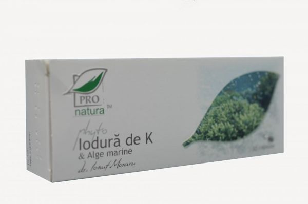 Phyto Iodura De Potasiu Si Alge Marine 30 Capsule Pro Natu