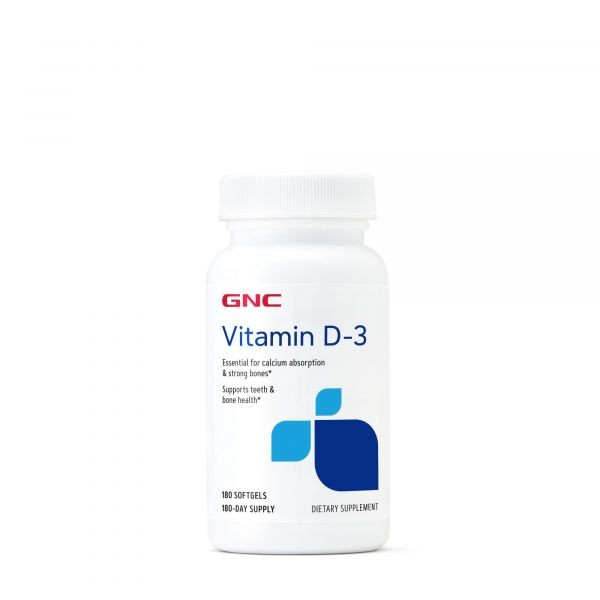 GNC VITAMIN D3 2000 UI, VITAMINA D3 50 MCG (2000UI), 180 C...