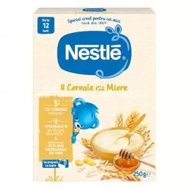 Nestle 8 Cereale cu miere, de la 12 luni, 250 g
