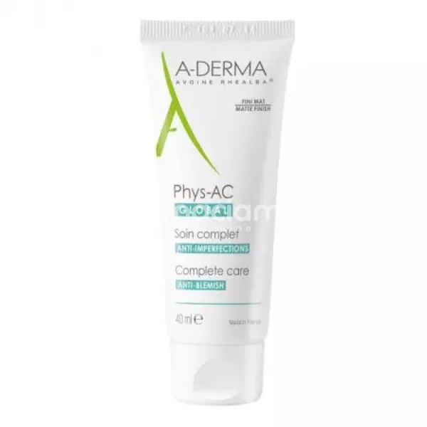 A-derma Phys-AC Global Crema pentru ten cu tendinta acneica, 40 ml