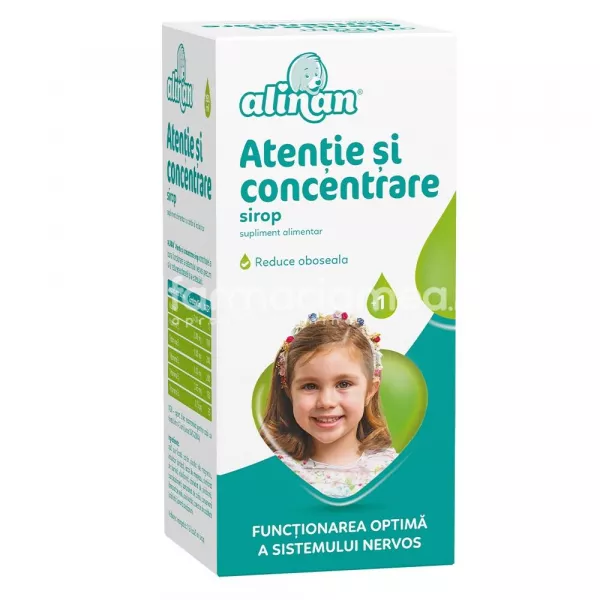 Alinan Atentie si concentrare, 150 ml, Fiterman Pharma, [],farmaciamea.ro