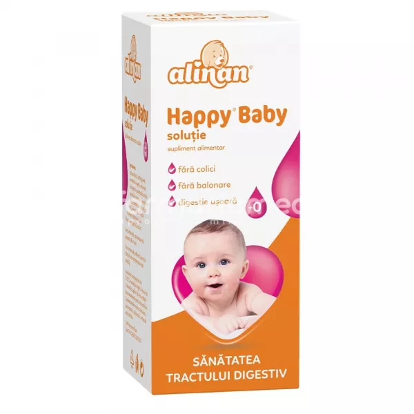 Alinan Happy Baby solutie anticolici, flacon  20 ml, Fiterman Pharma, [],farmaciamea.ro