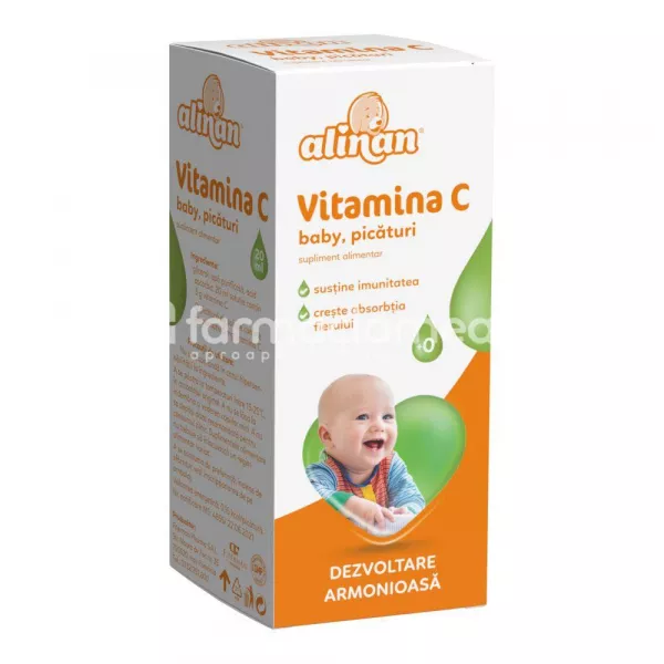 Alinan Vitamina C Baby solutie, 20 ml, Fiterman Pharma