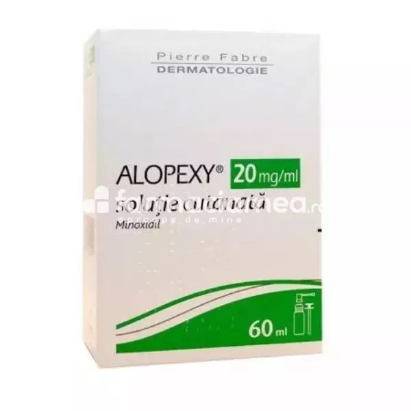 Alopexy 20mg/ml solutie cutanata, 60ml Pierre Fabre