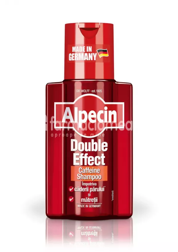 Alpecin Double-Effect Caffeine, sampon cu dublu efect, 200 ml