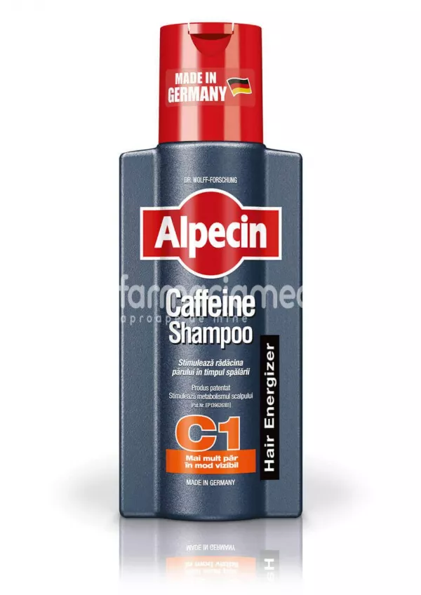 Alpecin Caffeine C1, sampon anti-cadere, 250 ml, [],farmaciamea.ro