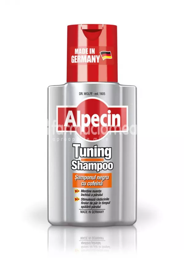 Alpecin Tuning, sampon anti-incaruntire, 200 ml, [],farmaciamea.ro