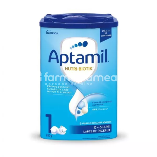 Aptamil Nutri-Biotik 1 lapte praf, de la nastere, 800 g