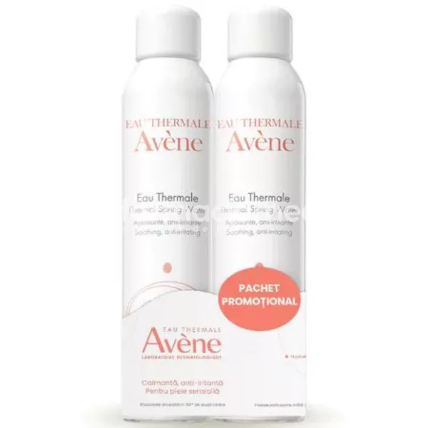 Avene Apa Termala Spray Pachet Promotional, 300 ml