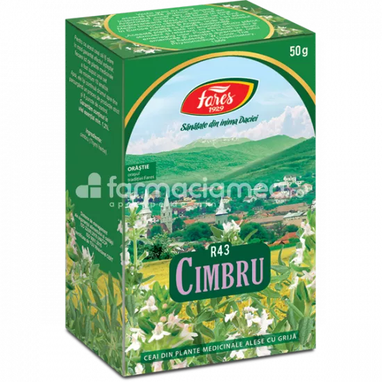 Ceai Cimbru, iarba, R43, 50g, Fares, [],farmaciamea.ro