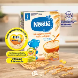 Cereale Mic dejun cu biscuiti, de la 6 luni, 250 gr, Nestle