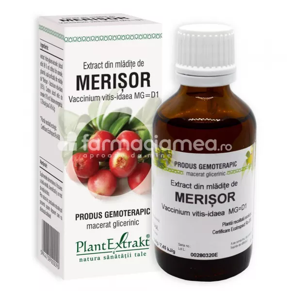 Extract mladite merisor, 50 ml, PlantExtrakt, [],farmaciamea.ro