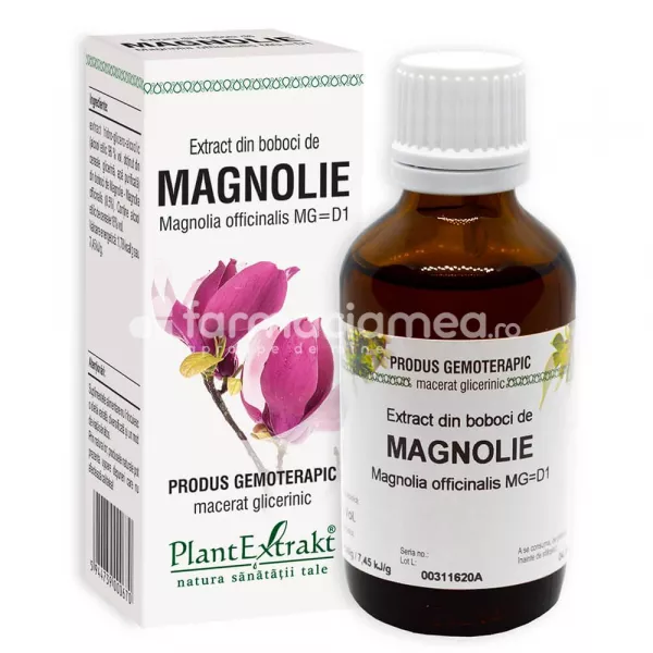 Extract muguri magnolie, 50 ml, PlantExtrakt, [],farmaciamea.ro