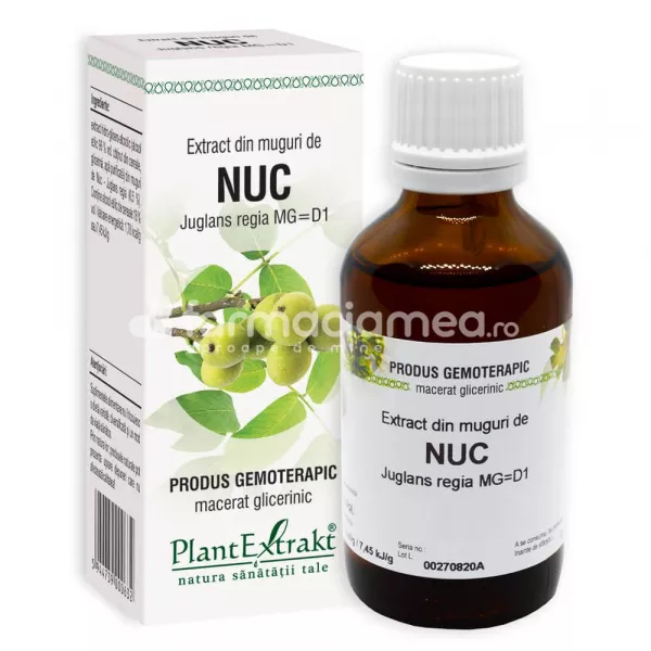 Extract muguri nuc, 50 ml, PlantExtrakt, [],farmaciamea.ro